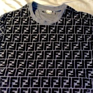 Fendi mens small shirt (soft fendi print)